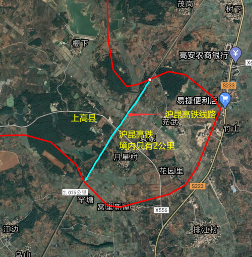 江西宜春市有一个县,沪昆高铁过境,却未在境内设置高铁站